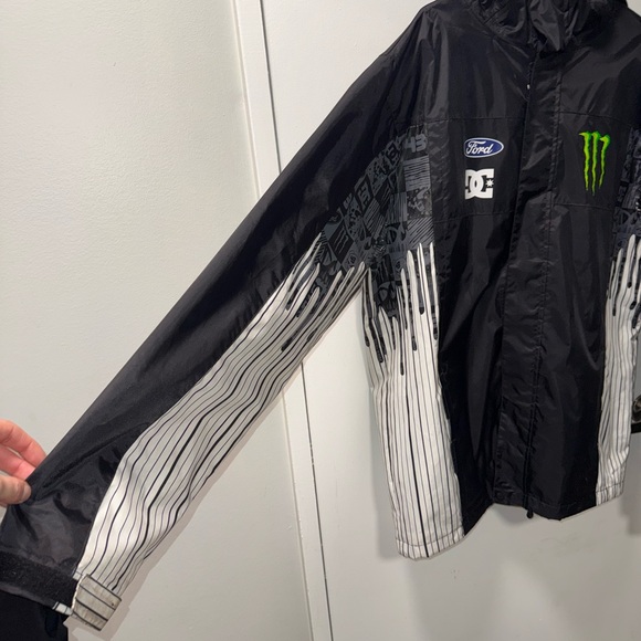 Ken Block x DC Black and White Jacket with Green Accents - Picture 4 of 10